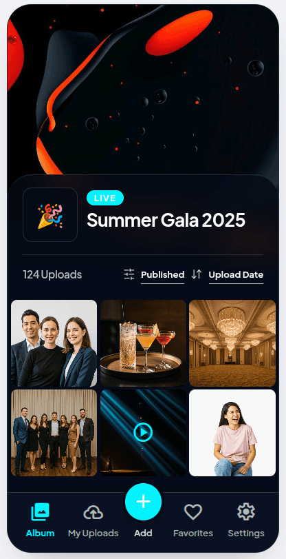 FotoQR guest album preview